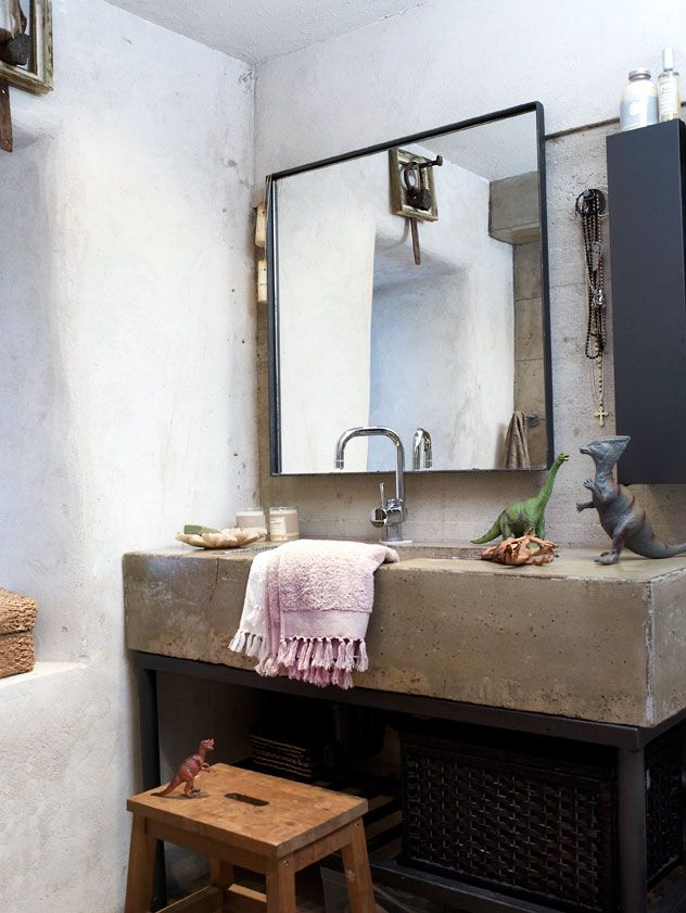 I love this concrete sink