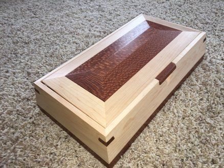 Maple and Leopard Wood Jewelry box and Maple and Sapele - by sedcokid @ LumberJo...