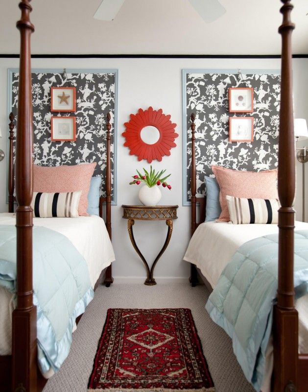 Contemporary Guest Bedroom Update by Rachel Oliver.  What I love about interior ...