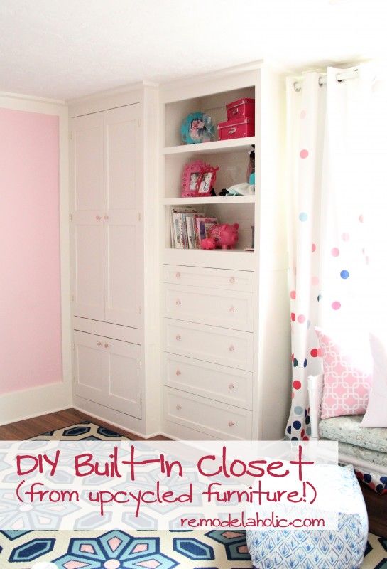 Learn  how to build a built-in closet and shelving from existing furniture | Rem...