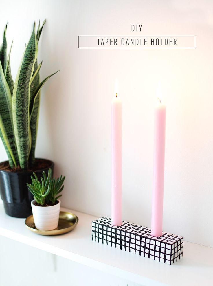 Patterned #DIY candle holder - sugar and cloth #homedecor #easy #candle #candleh...