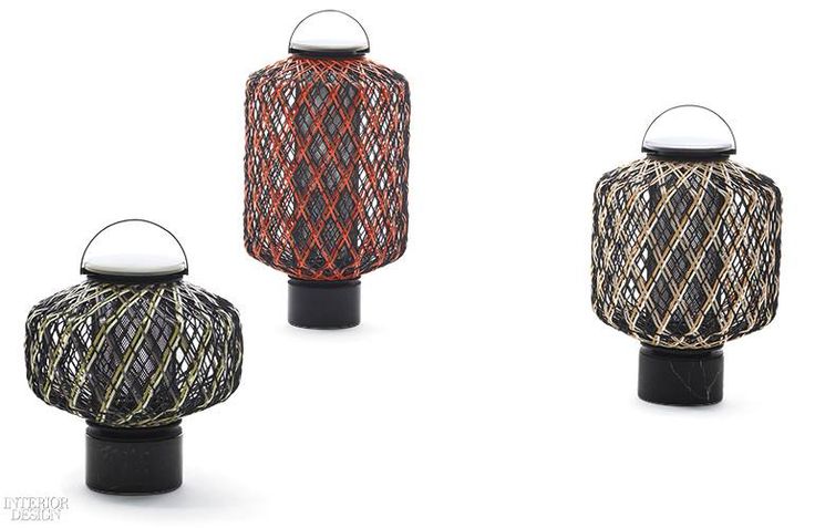 Stephen Burks's New Handwoven Lamps for Dedon