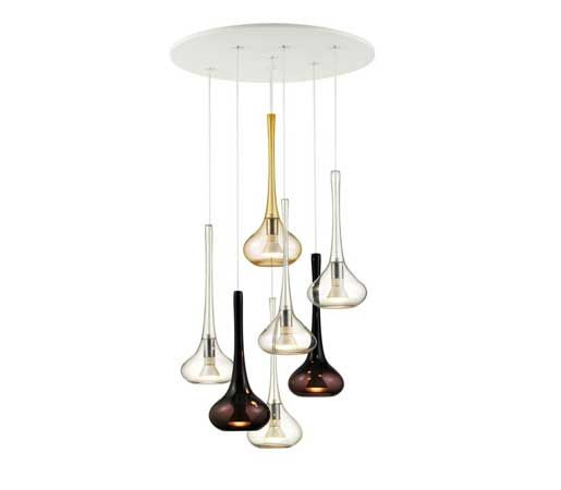 Velle Chandelier by JGoodDesign | Sleek, timeless and gracefully flowing. Each p...
