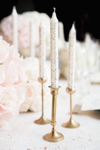 Calligraphy candles | Mikkel Paige Photography and Moana Events | see more on: b...