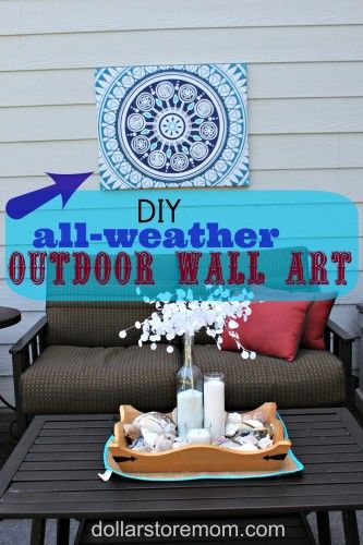 DIY all weather outdoor wall art