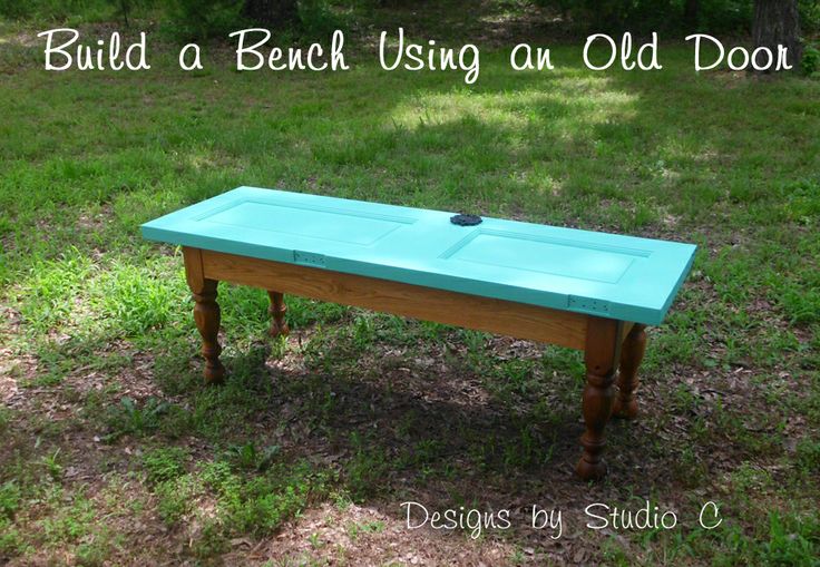 How to Build a Bench Using an Old Door