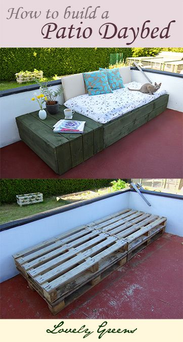 How to build a patio daybed using pallets