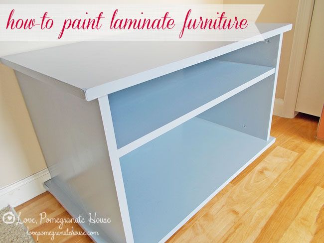 How-to Paint Laminate Furniture