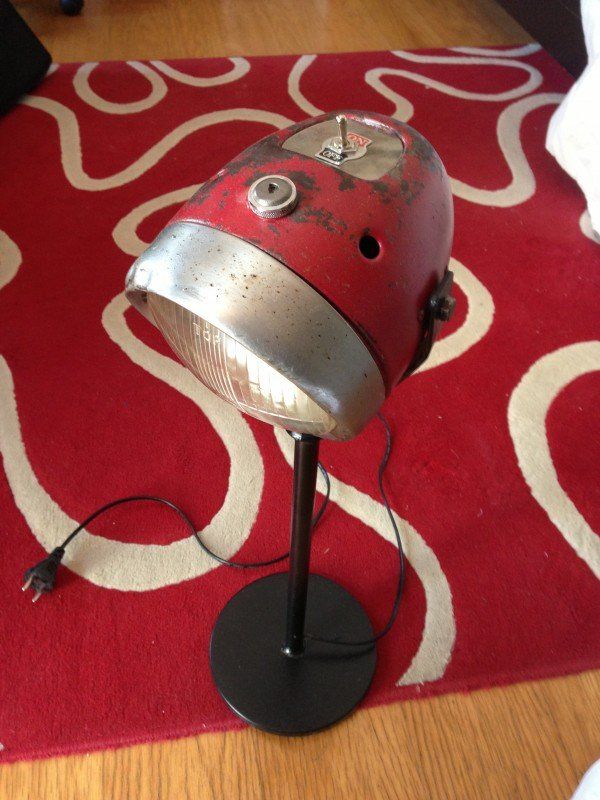 Lamp from motorcycle headlight