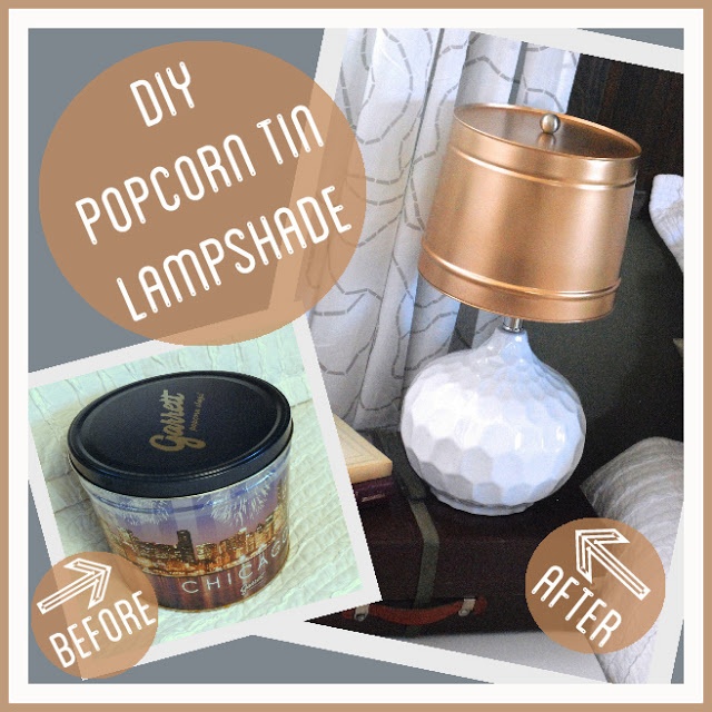 Use a Popcorn Tin to Make a Lampshade
