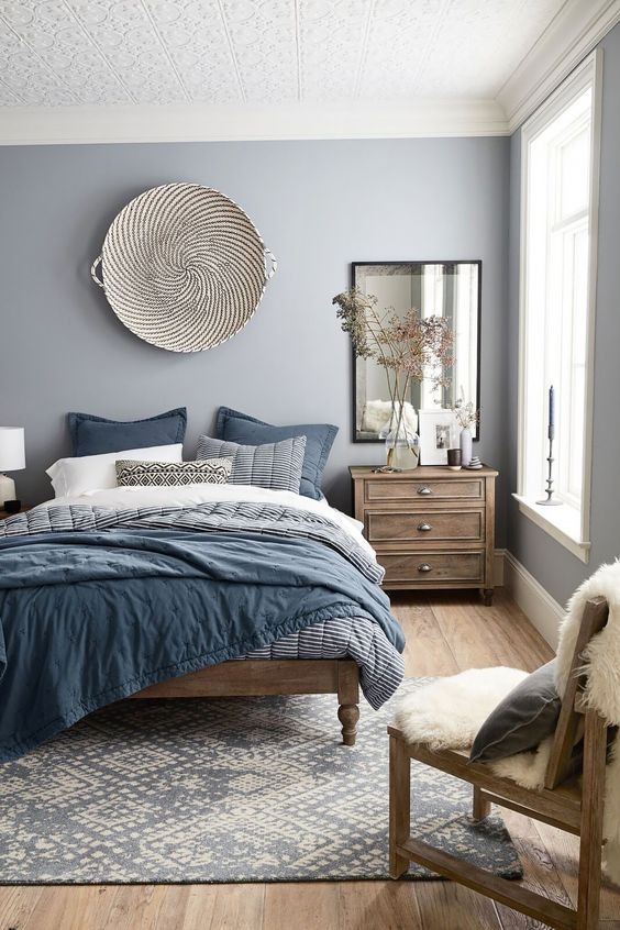 Blue, Soft color in the bedroom