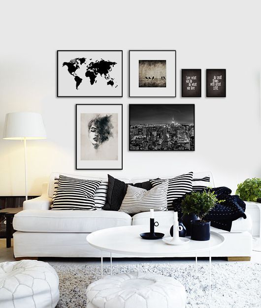 if you have any project in mind and you need some ideas about black & white room...