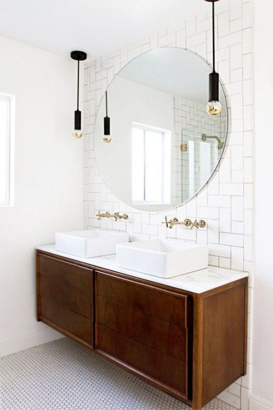 35 Trendy Mid-Century Modern Bathrooms To Get Inspired - DigsDigs