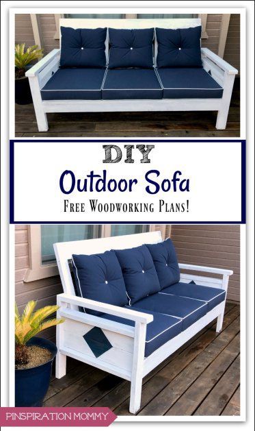 DIY Outdoor Sofa : Free Woodworking Plans!