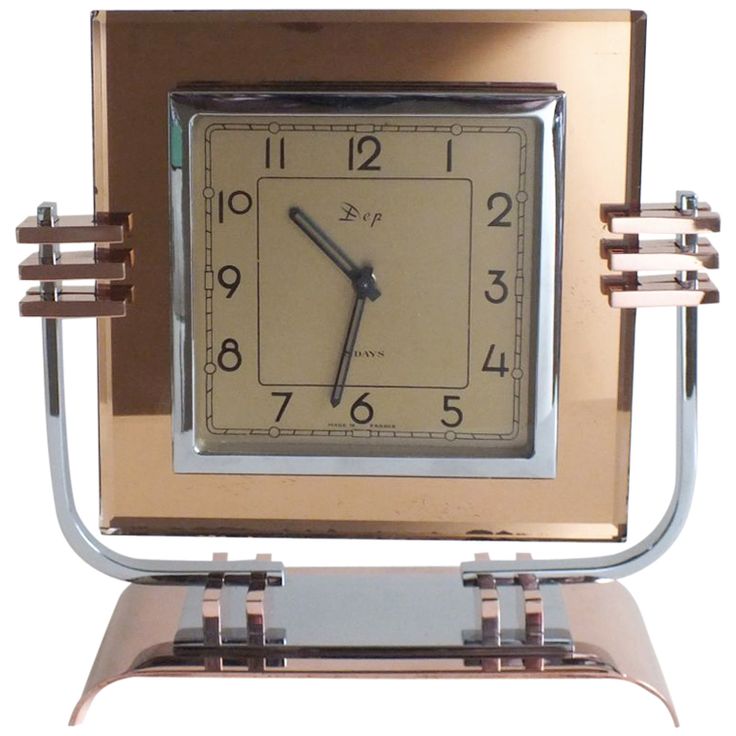 French Art Deco Dep Streamline Modern Art Deco Clock COUNTRY: France CREATION DA...