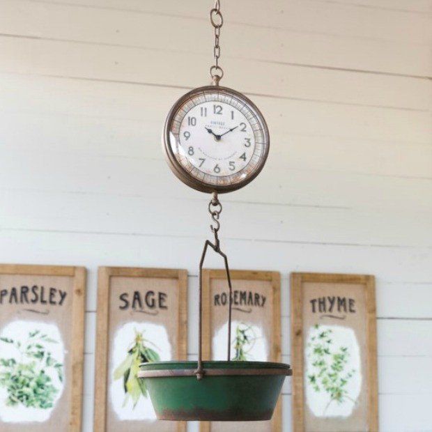 Grocery Scale Style Clock