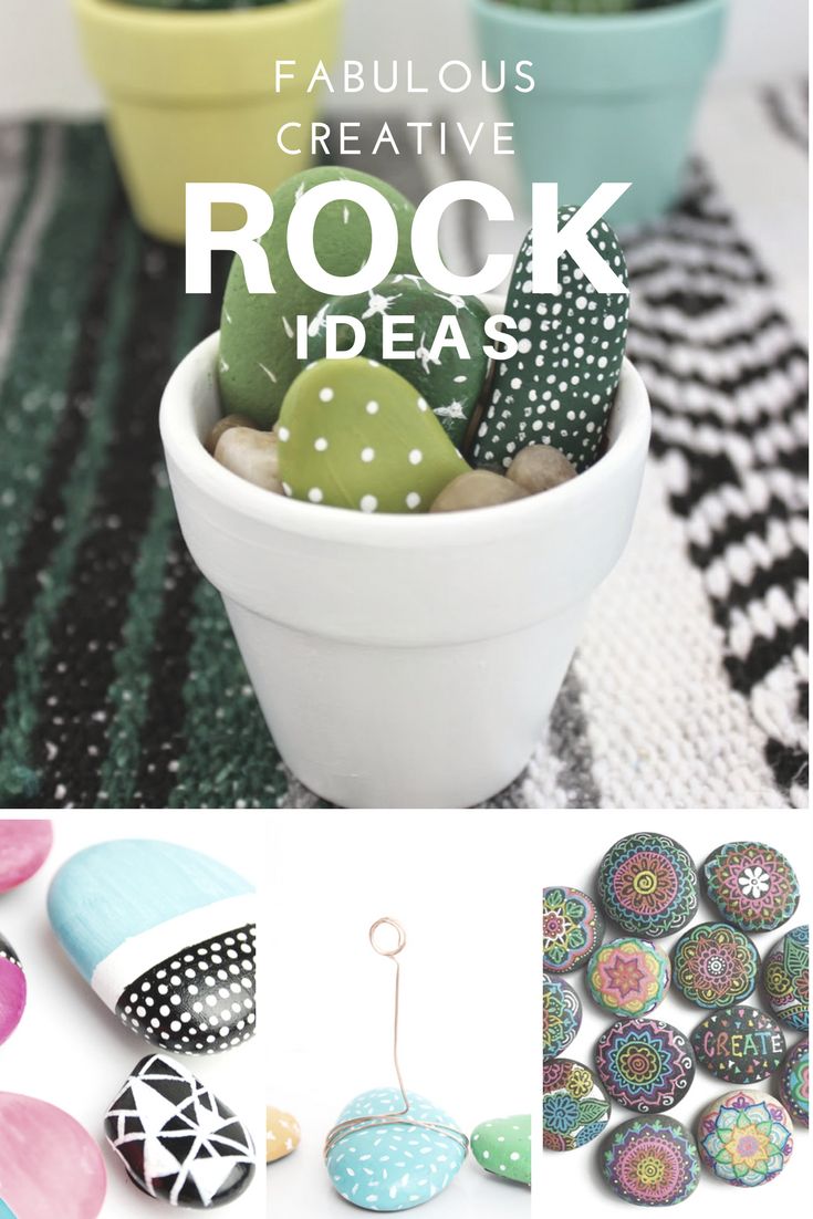Creative Ideas for Pebbles &Rocks, Great tween activities, Tutorials, DIY