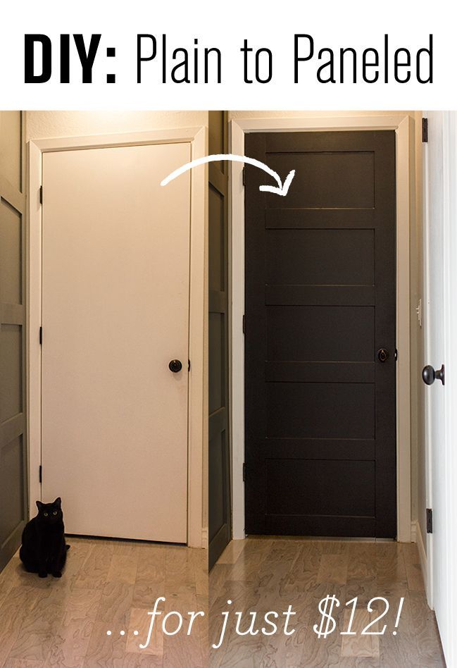 DIY Paneled Door on a Budget by Jenna Sue Design Co featured on Remodelaholic