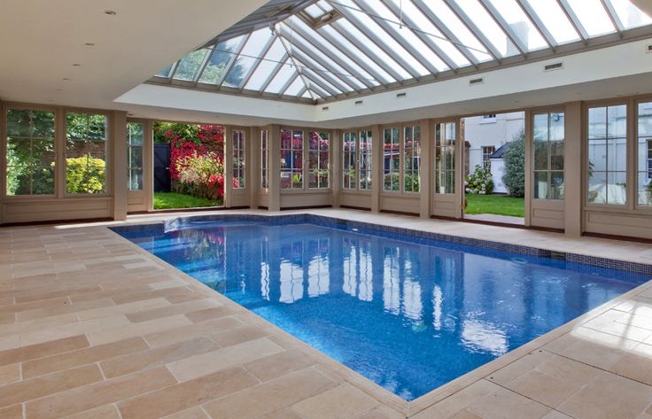 Timber and Glass Pool House in Essex
