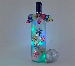 Image result for wine bottle crafts with lights