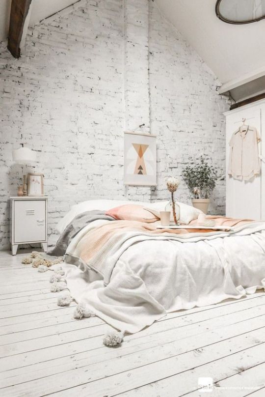 Boho white bedroom