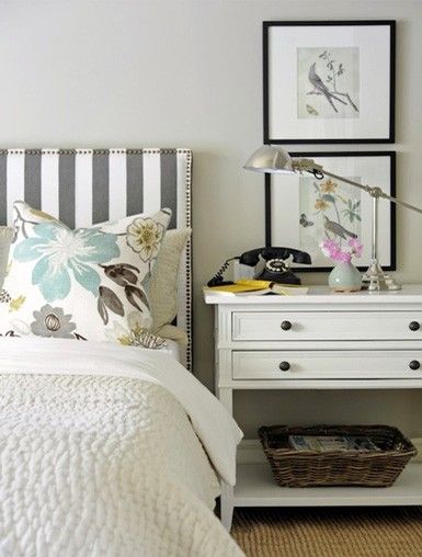 gorgeous pillow and cute headboard. The pillow fabric is actually called 