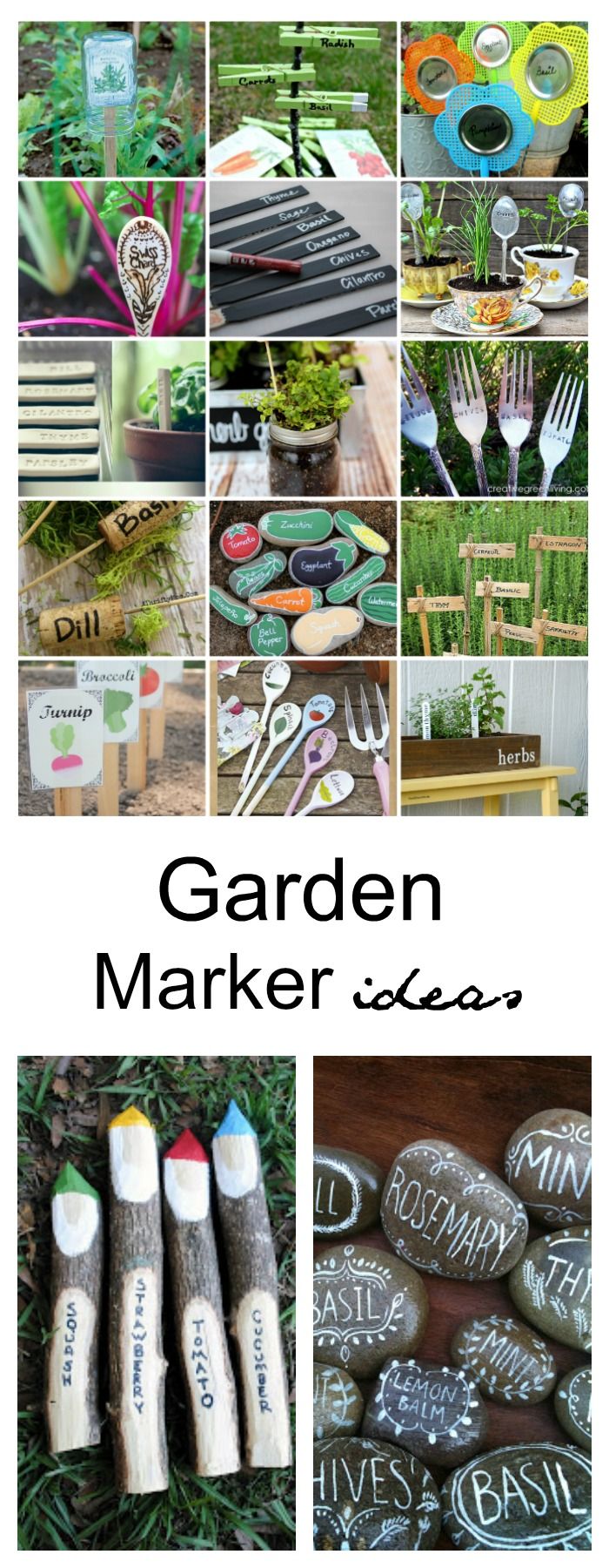 Garden Ideas |  As I was looking around the web for Garden Marker Ideas, I found...