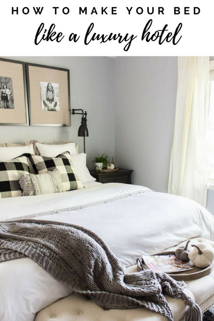 Beautiful bedding and a few accessories is all you need to make your bed like a ...