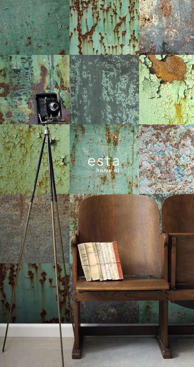 ESTAhome.nl - maak je huis gezellig! wallpaperXXL len platen groen behang, fotob...
