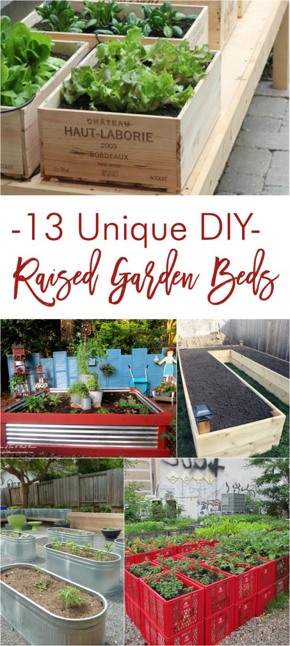 13 Unique DIY Raised Garden Beds - Home Stories A to Z