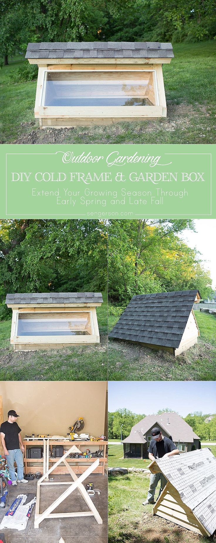 DIY Cold Frame Garden Box Greenhouse for Early Spring and Late Winter