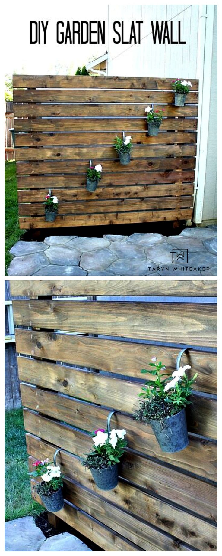 Here's a quick weekend project to help spruce up your back patio! Build this...