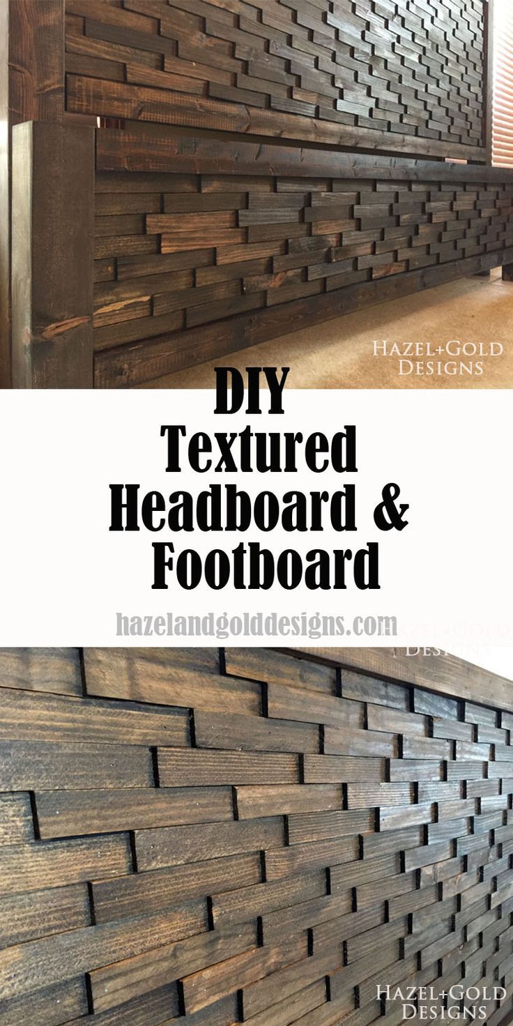 How to make your own textured headboard & footboard, it's easier than it loo...