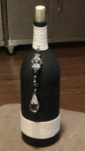 Wine bottle vase