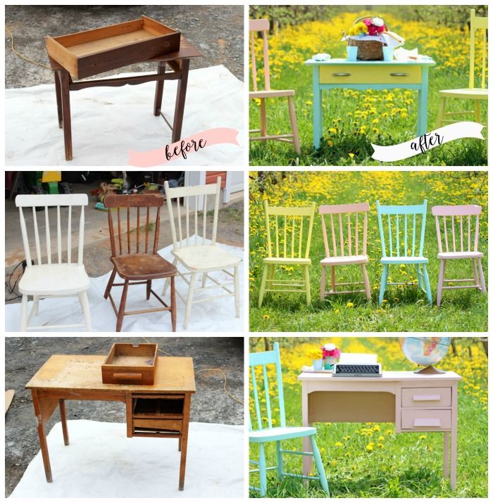 Summer Inspired Painted Furniture