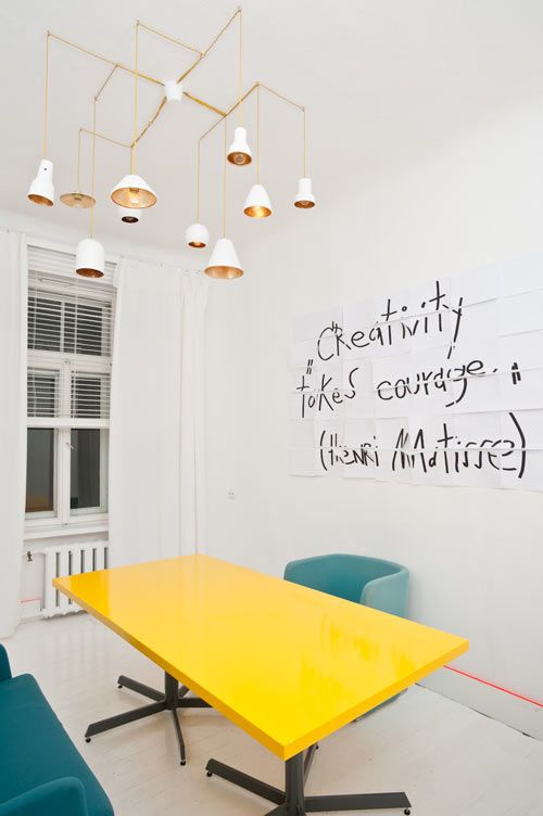 Latvian interior and product designer Anna Butele created a very creative office...