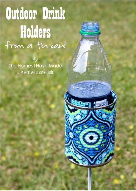 Outdoor Drink Holder Tutorial - Positively Splendid {Crafts, Sewing, Recipes and...