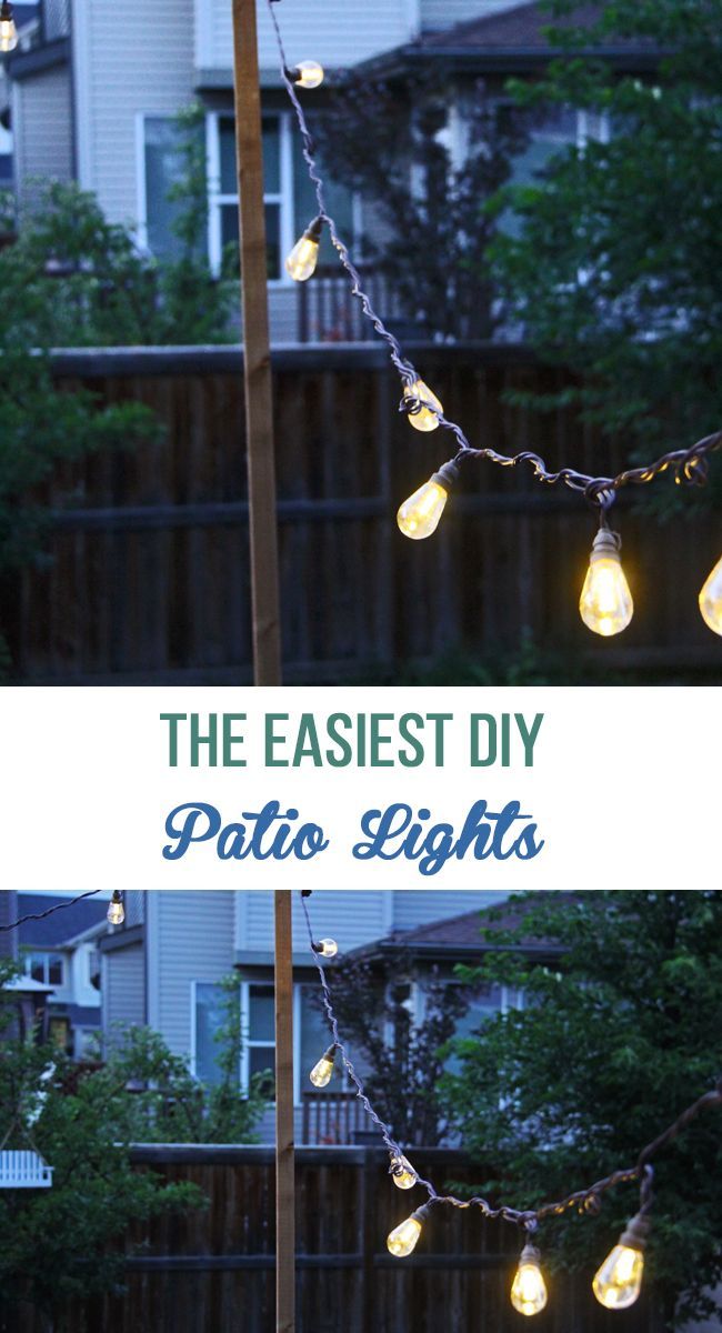 String patio lights around your deck or patio space to make a magical nighttime ...