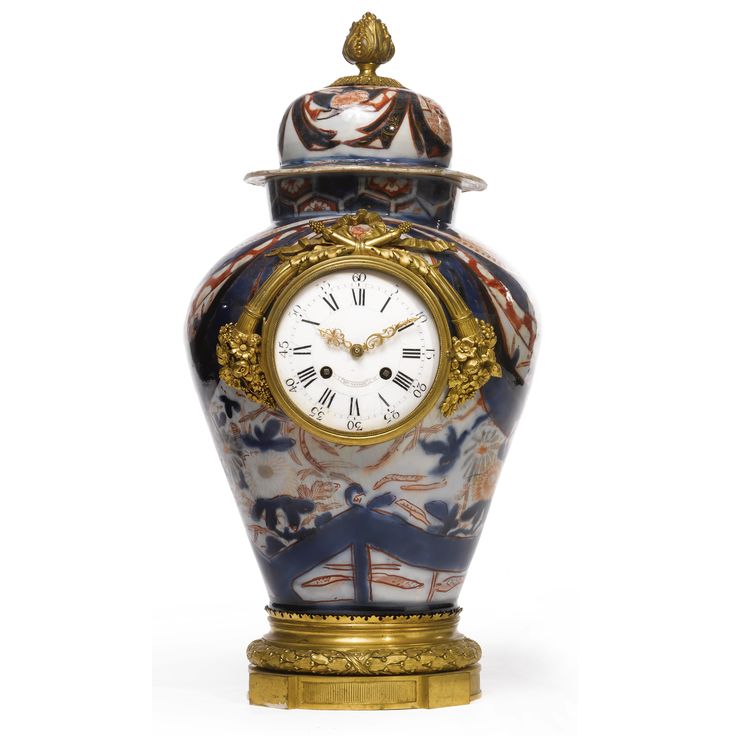 Henri Dasson 1825 - 1896 A gilt-bronze mounted Imari porcelain clock Paris, circ...