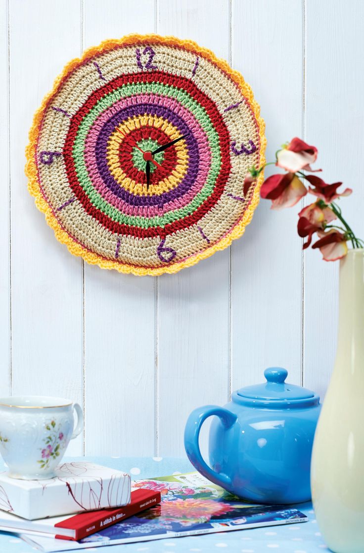 Beautiful crocheted clock Crochet Pattern