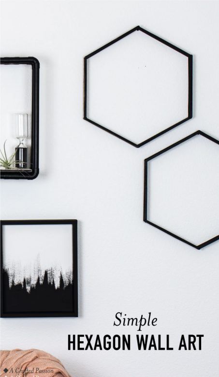 Easy Hexagon Art for Your Wall