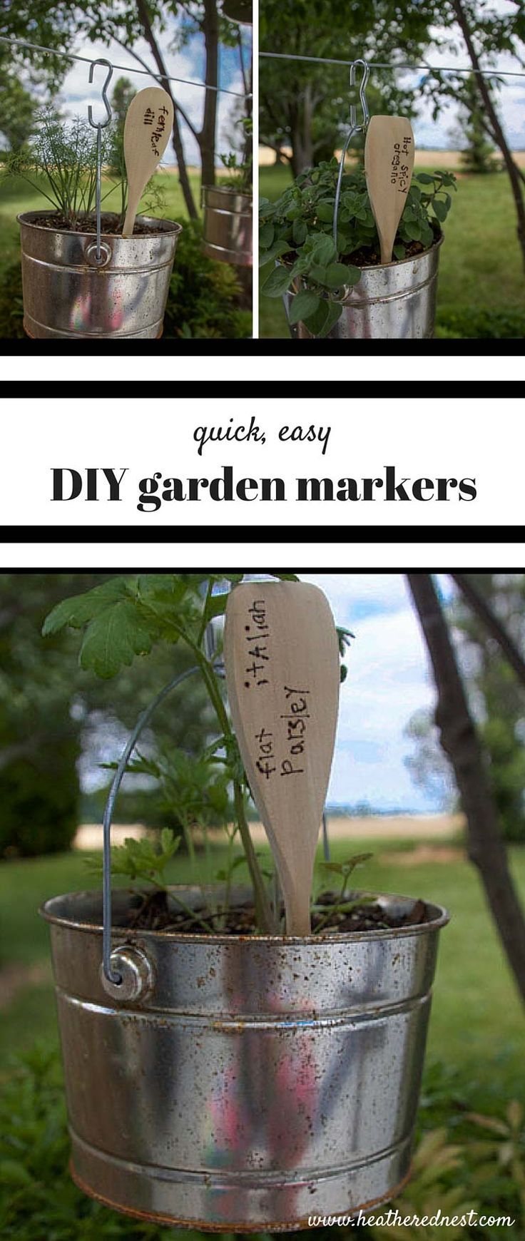 SUCH A GREAT, SIMPLE IDEA!! Quick, simple, inexpensive DIY plant labels garden m...