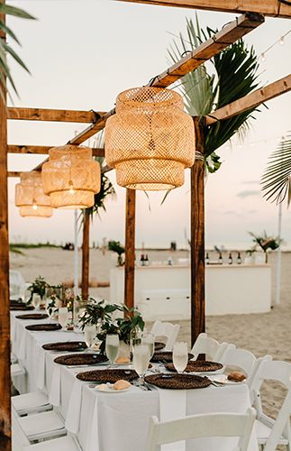 Refined Tropical Boho Wedding on the Beach - Inspired By This