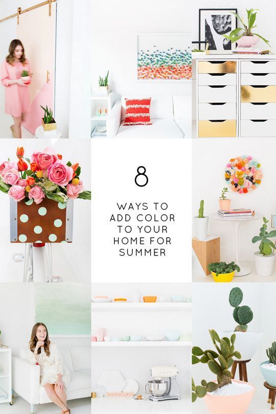 8 DIY Ways to Add Color to Your Home This Summer!