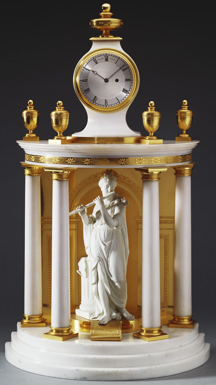 Benjamin Vulliamy (1747-1811) Mantel clock 1789-90 Marble and gilt bronze clock ...