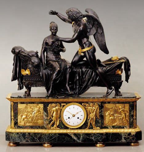 early 19th Century époque Empire Clock of monumental size attributed to Pierre-...