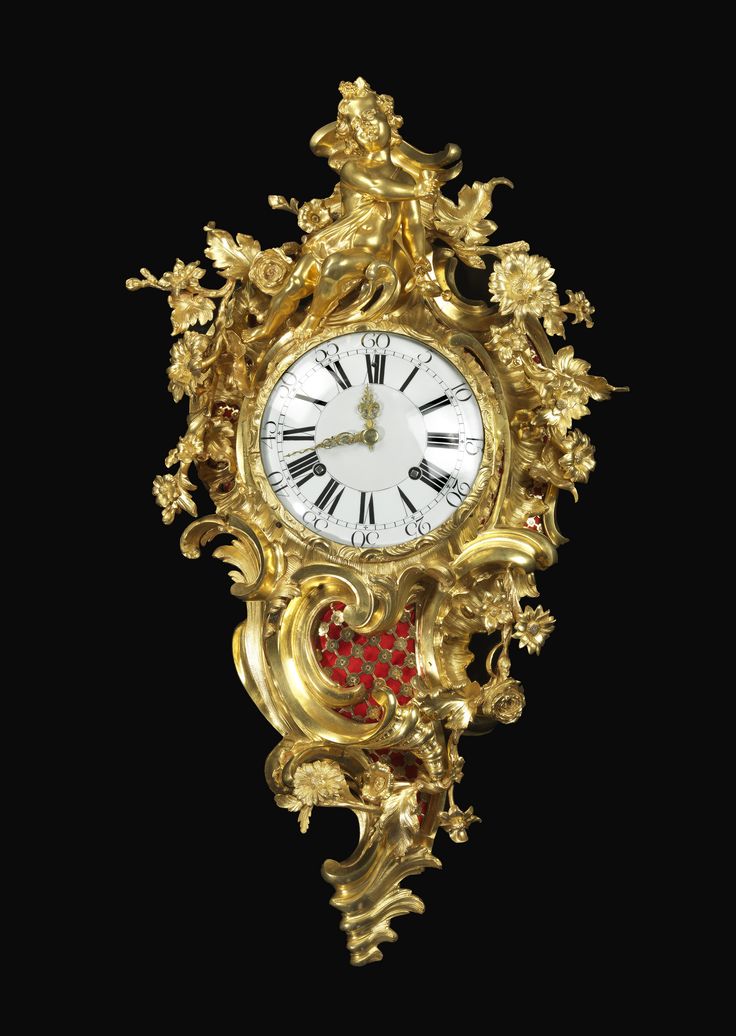 A Louis XV Cartel Clock by Jean Pierre Perrache