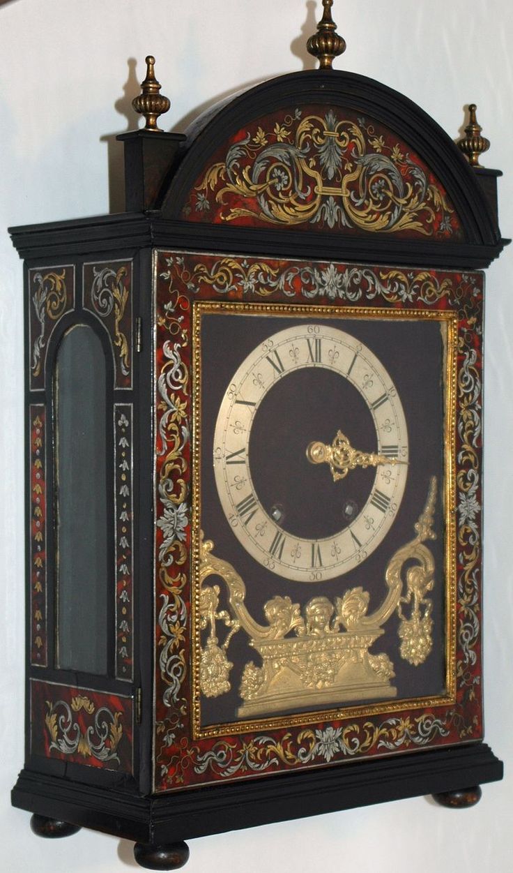 Antique French Boulle Marquetry Bracket Clock