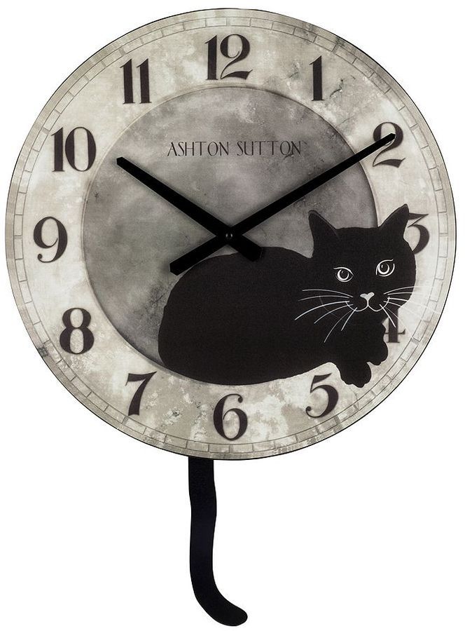 Cat wall clock