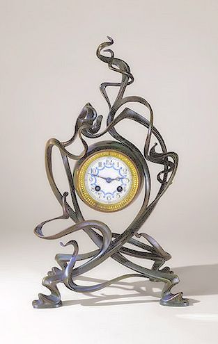 Art Nouveau Victor Horta bronze clock - c.1895 - Private collection - Photo by R...
